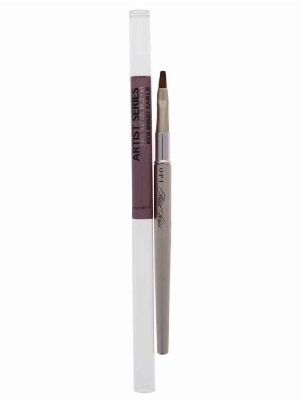 OPI Artist Series Flat Gel Brush #4 KOLINSKI SABLE Nail Brush